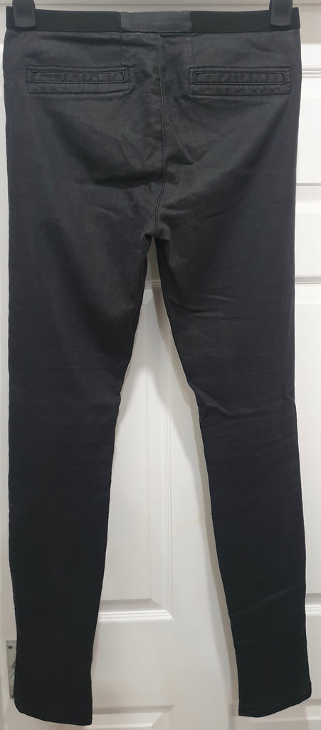 HELMUT LANG Charcoal Grey Cotton Blend Skinny Jeans Jeggings Trousers Pants 29