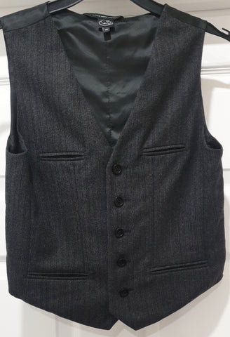 MARC JACOBS Ladies Navy & Black 100% Wool Short Sleeved Jacket Coat US4; UK8