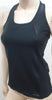 BODYISM Black Sheen Panel Round Neck Sleeveless Activewear Gym Yoga Vest Top M