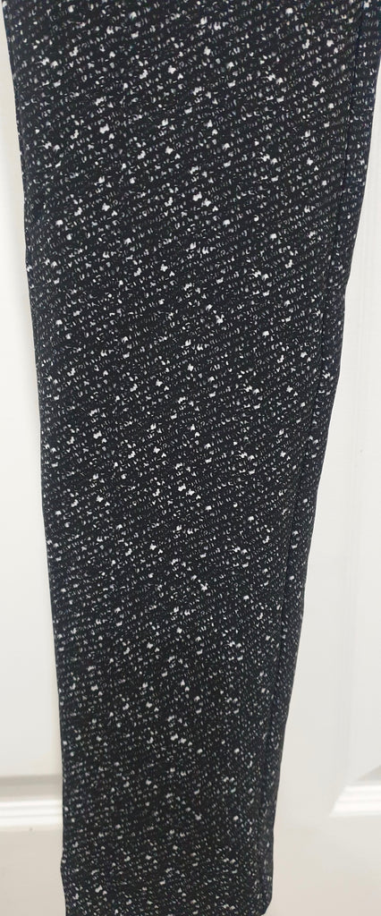 THEORY Grey Black Cream ADBELLE K Tweed Twill Stretch Leggings Trousers Pants S