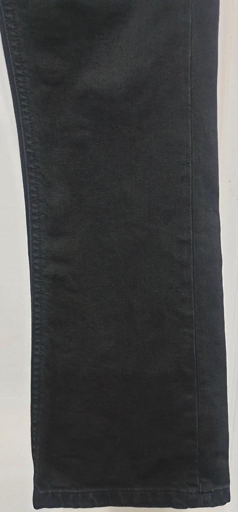 VICTORIA BECKHAM Blue Black Cotton Stretch Casual Crop Capri Jeans Pants Sz:28