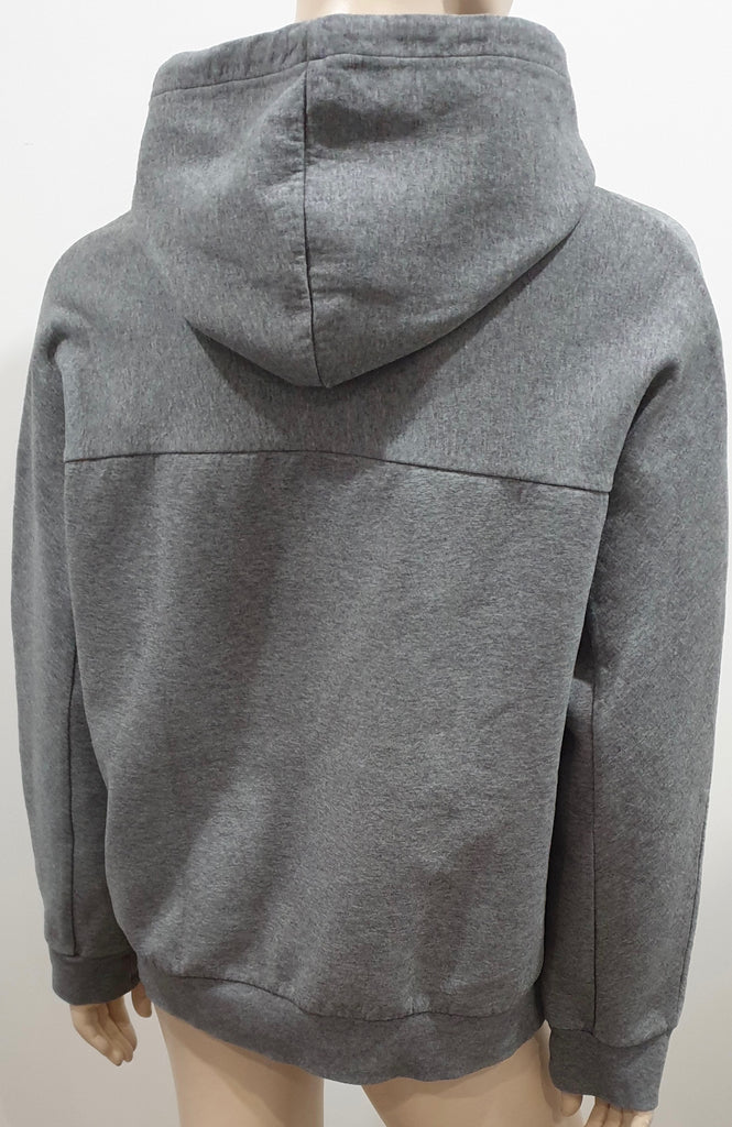 SANDRO Women's Grey Cotton Blend Casual Hooded Hoodie Sweatshirt Sweater Top L