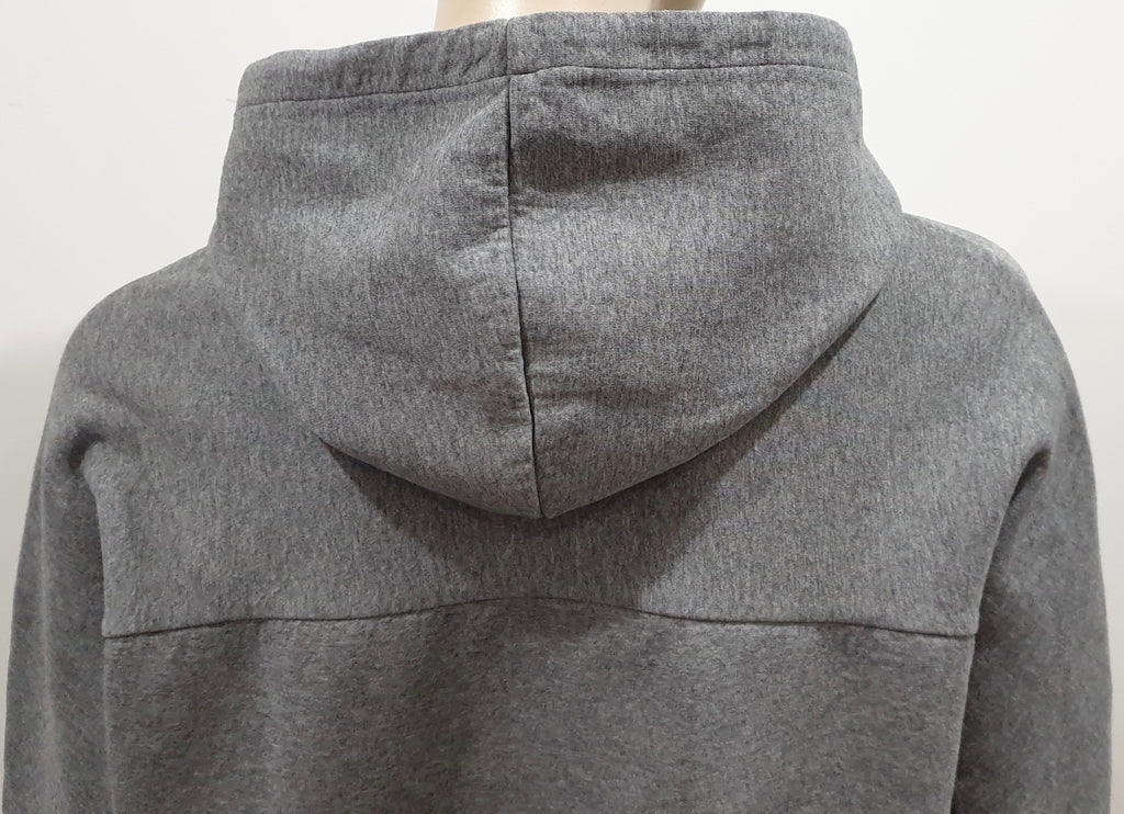 SANDRO Women's Grey Cotton Blend Casual Hooded Hoodie Sweatshirt Sweater Top L