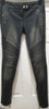 BALMAIN PARIS Grey Cotton Blend Skinny Denim Biker Jeans Trousers Pants 40 UK12