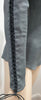 ISABEL MARANT Grey Leather BAKI Scoop Neck Lace Up Long Sleeve Top F38 UK10