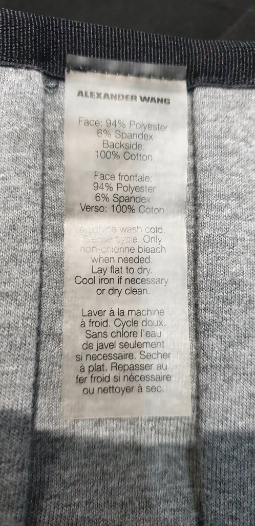 T ALEXANDER WANG Women's Black Neoprene Box Pleated Short Length Mini Skirt L