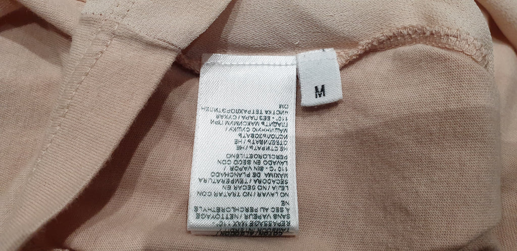 TOMAS MAIER Pale Pink Cotton Blend Round Neck Sleeveless Cami Vest Top M