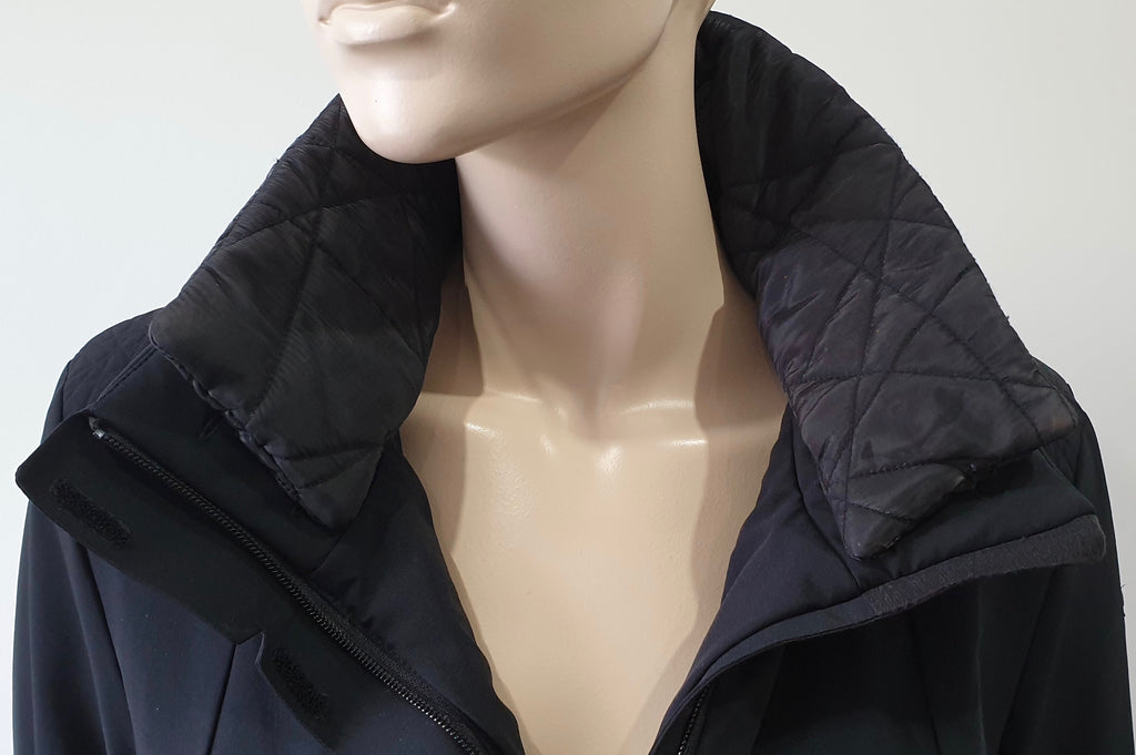 SPYDER Black Funnel Neck Belted Padded Winter Outdoor Lined Jacket US10 UK12