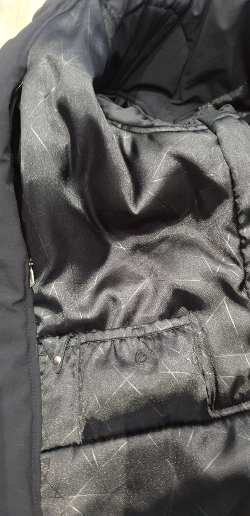 SPYDER Black Funnel Neck Belted Padded Winter Outdoor Lined Jacket US10 UK12