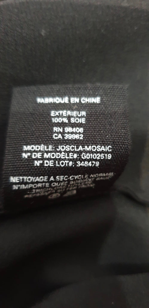 THEORY Black Silk Elasticated Wide Neck Off Shoulder 3/4 Sleeve Blouse Tunic Top