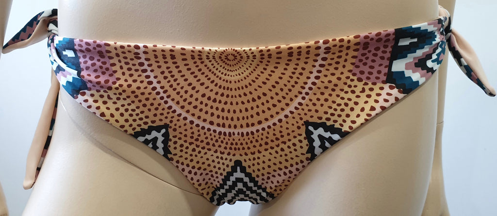 MARA HOFFMAN Multi Colour Printed 2PC Swimwear Halter Neck Bikini Top & Briefs