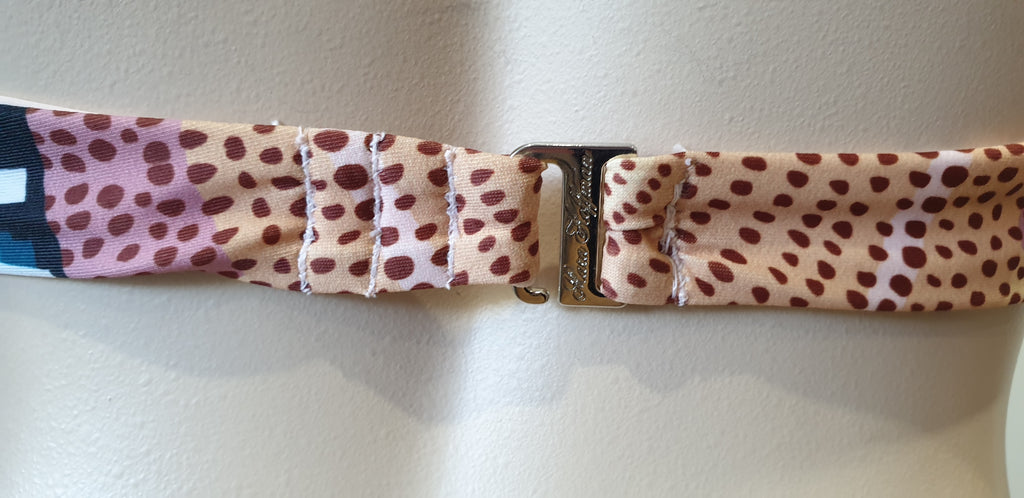 MARA HOFFMAN Multi Colour Printed 2PC Swimwear Halter Neck Bikini Top & Briefs