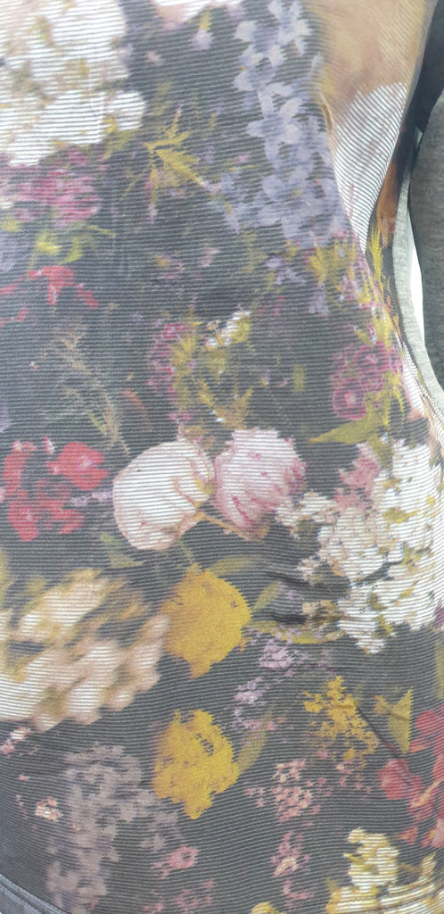 MARKUS LUPFER Grey & Multi Colour Woodland Floral Sweater Sweatshirt Top M/L