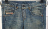 DIESEL Pale Blue CLUSH Cotton Blend Distressed Faded Slim Skinny Jeans W27 L30