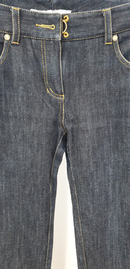 3.1 PHILLIP LIM Blue Cotton Stretch Denim Slim Straight Leg Jeans Trousers Pants