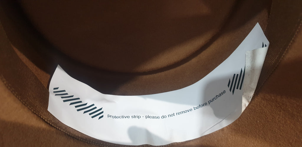 WALTER WRIGHT Caramel Brown Wool Felt Ribbon Bow Formal Pillar Box Hat NEW!