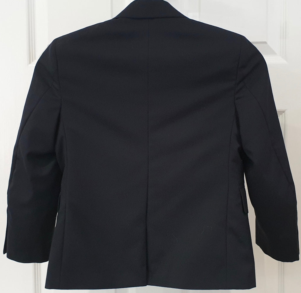 BROOKS BROTHERS Junior Boy's Navy Blue Black Wool Lined Formal Blazer Jacket 6Y