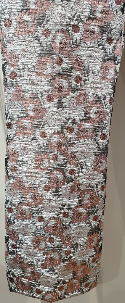 PAUL & JOE Rose Pink Metallic Floral Crop Capri Trousers Pants FR40 UK12 BNWT