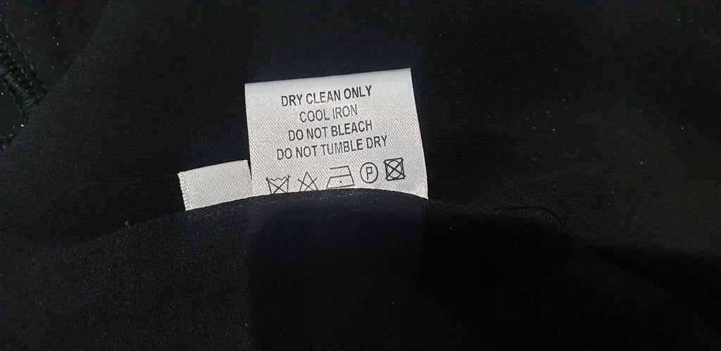 VILSHENKO Black Silk Metallic Sheen Pleated Boho Long Maxi Evening Skirt UK10