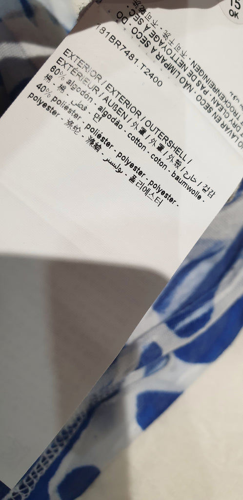 BIMBA Y LOLA Multi-Colour Cotton Blend Abstract Print Sleeveless Vest T Shirt To