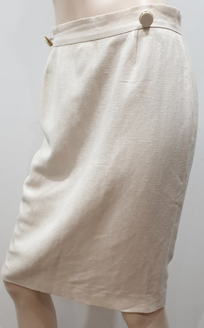 MISSONI Orange Label Silver Metallic Silk Blend Long Length Cardigan Top Sz:M