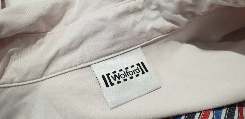 WOLFORD Multi Colour Cotton Bold Striped Collared Long Sleeve Blouse Shirt UK12