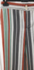 CHLOE Multi Colour Striped Cotton Blend Twill Wide Leg Trousers Pants FR36 UK8