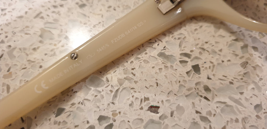 VALENTINO Women's Cream Frame Swarovski Trim 5445/S Sunglasses - With Case