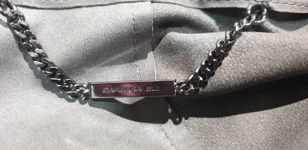 BARBARA BUI Grey Soft Suede Zipper Front Short Batwing Sleeve Jacket F38 UK10