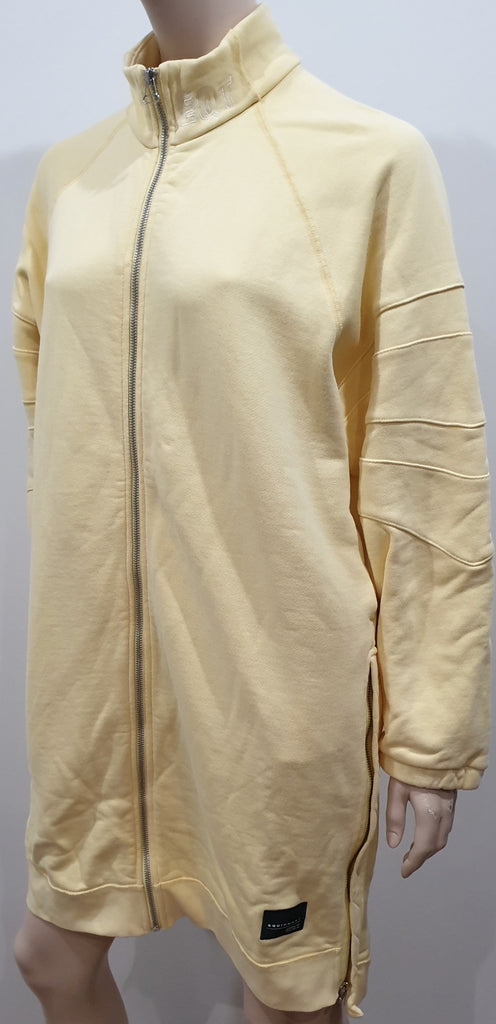 EQT EQUIPMENT ADIDAS Pale Yellow Long Length Zipper Sweater Sweatshirt Top 10