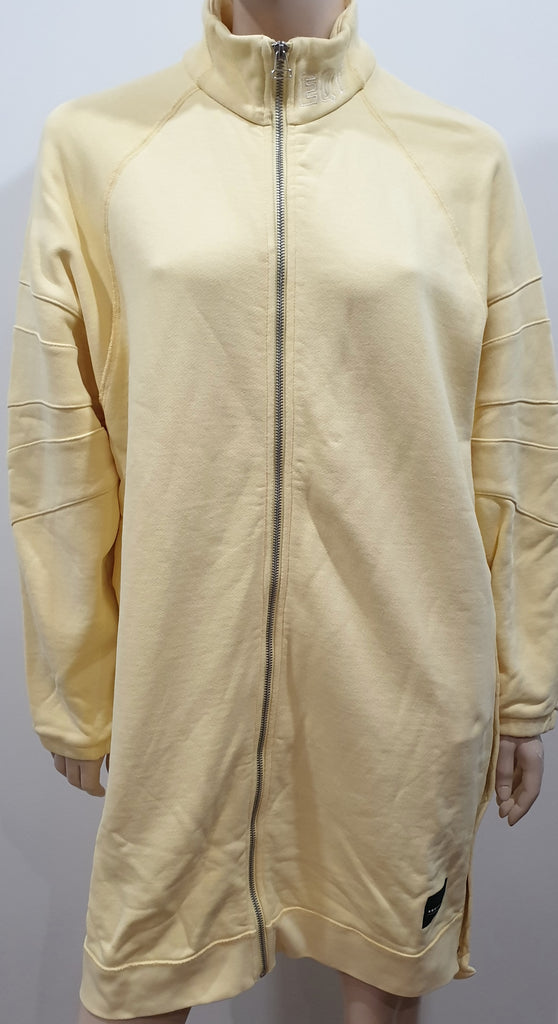 EQT EQUIPMENT ADIDAS Pale Yellow Long Length Zipper Sweater Sweatshirt Top 10