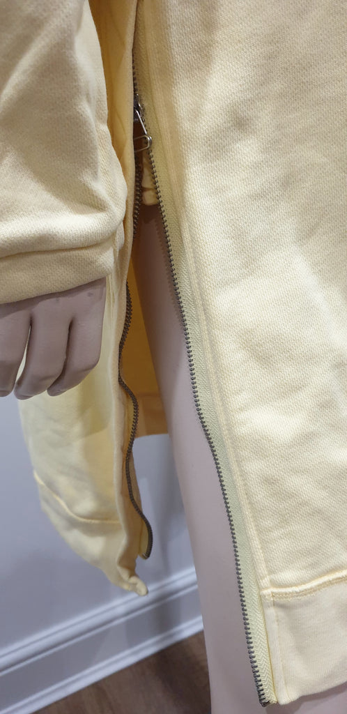 EQT EQUIPMENT ADIDAS Pale Yellow Long Length Zipper Sweater Sweatshirt Top 10