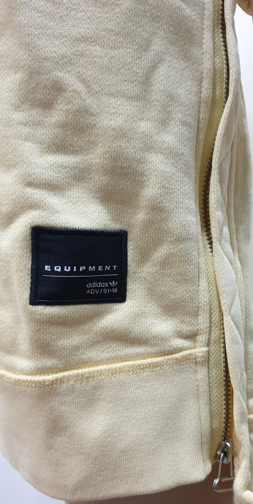 EQT EQUIPMENT ADIDAS Pale Yellow Long Length Zipper Sweater Sweatshirt Top 10