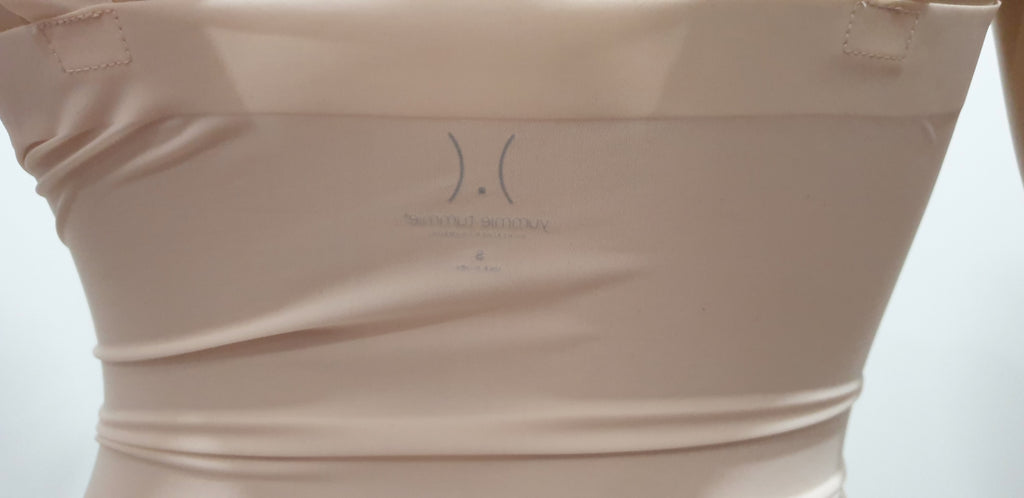 YUMIE TUMMIE BY HEATHER THOMSON Nude Open Bust Sleeveless Shapewear Slip Dress S