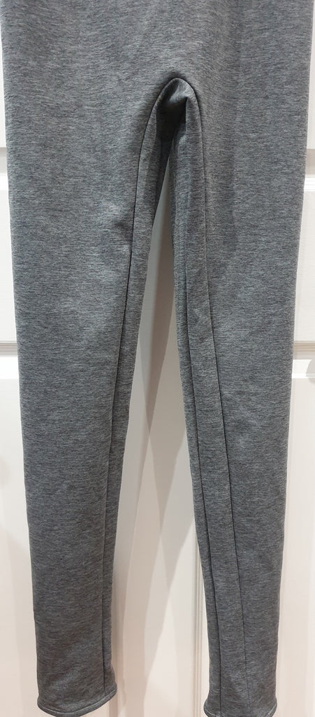 SILOU Dark Heather Grey Open Back Sleeveless Activewear Jumpsuit Bodysuit M