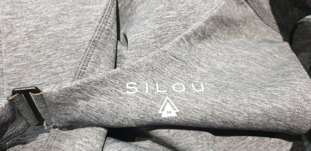 SILOU Dark Heather Grey Open Back Sleeveless Activewear Jumpsuit Bodysuit M