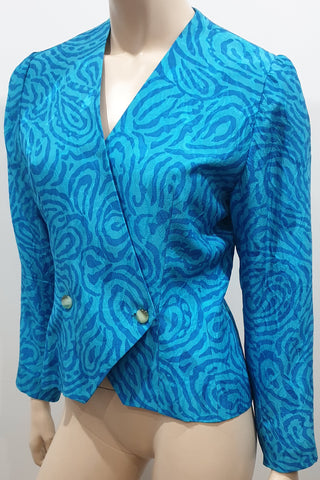 SEE BY CHLOE Blue Star Print Long Sleeve Blouse Top Elastic Waist Trousers UK12
