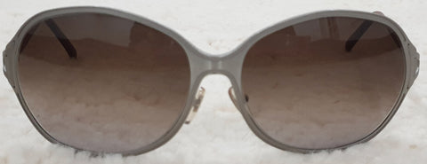 ALEXANDER MCQUEEN Women's Navy Blue & White AMQ 4178/S WOAEU Cat Eye Sunglasses