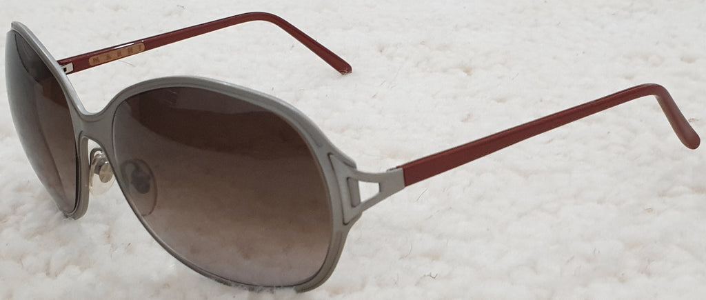 MARNI Women's Grey Metallic & Brown MA0485/S Circular Round Eye Sunglasses