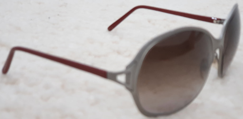 MARNI Women's Grey Metallic & Brown MA0485/S Circular Round Eye Sunglasses