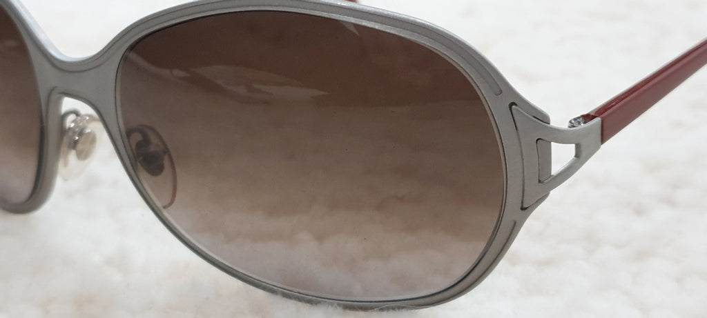 MARNI Women's Grey Metallic & Brown MA0485/S Circular Round Eye Sunglasses