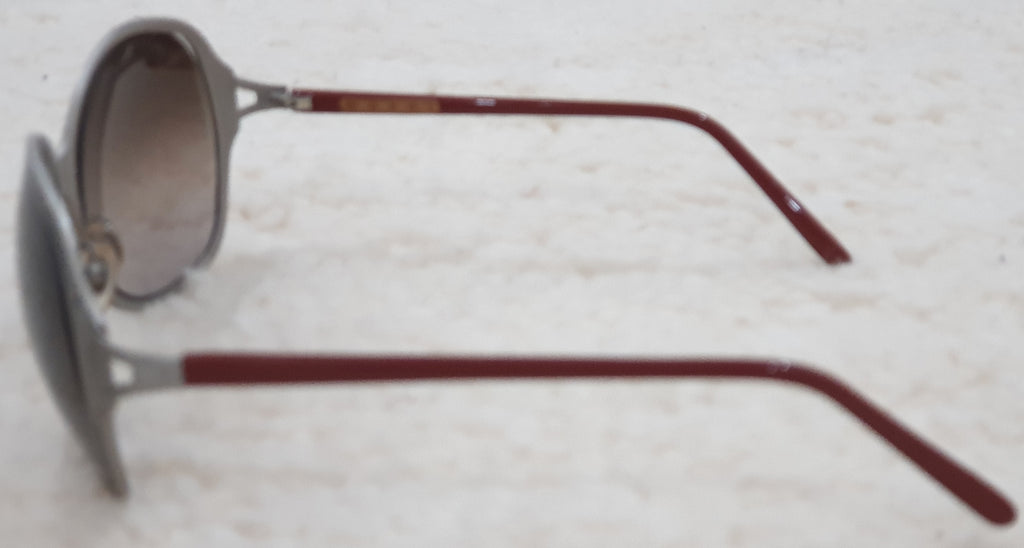 MARNI Women's Grey Metallic & Brown MA0485/S Circular Round Eye Sunglasses