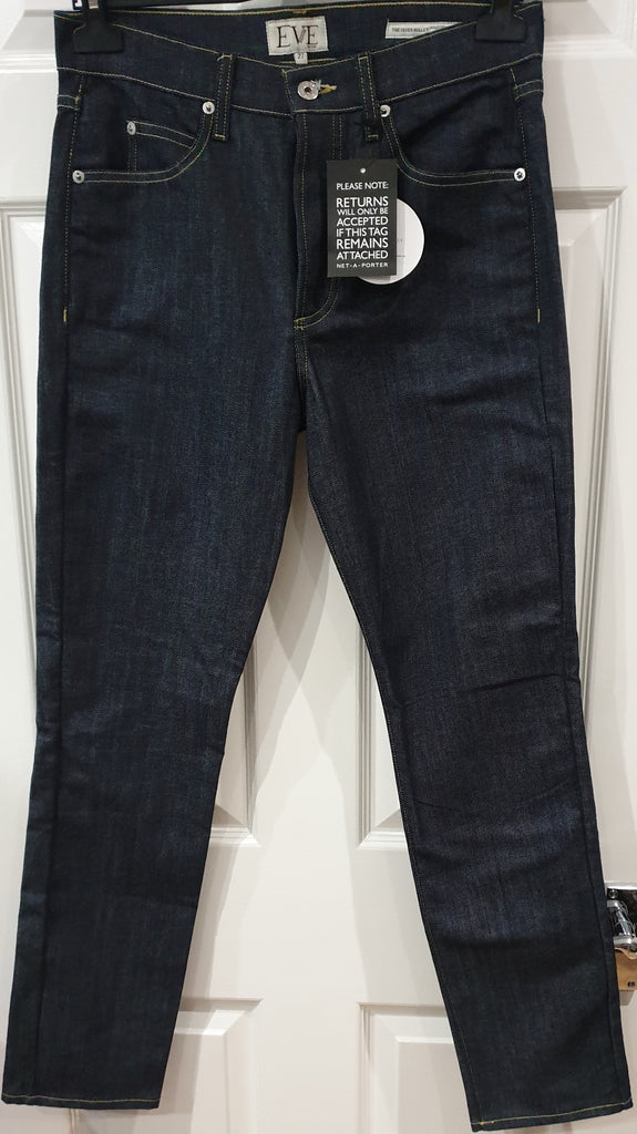 EVE DENIM Blue Cotton Stretch Denim THE SILVER BULLET Slim Leg Jeans Pants 27