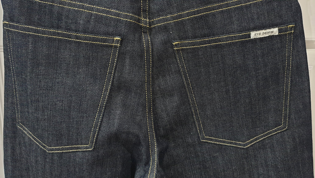 EVE DENIM Blue Cotton Stretch Denim THE SILVER BULLET Slim Leg Jeans Pants 27