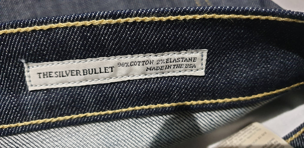 EVE DENIM Blue Cotton Stretch Denim THE SILVER BULLET Slim Leg Jeans Pants 27