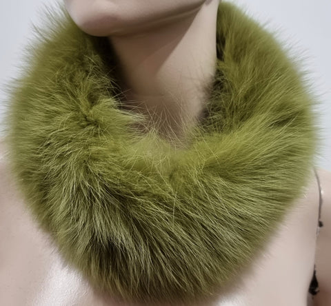 VASSILISA Designer Green Multi Colour 100% Silk Fox Print Large Square Scarf