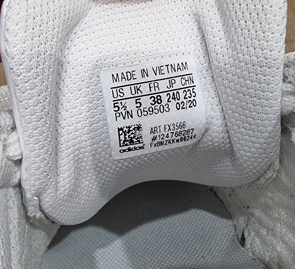 ADIDAS SUPERSTAR White Leather Fabric Branded Rubber Sole Sneakers Trainers UK5