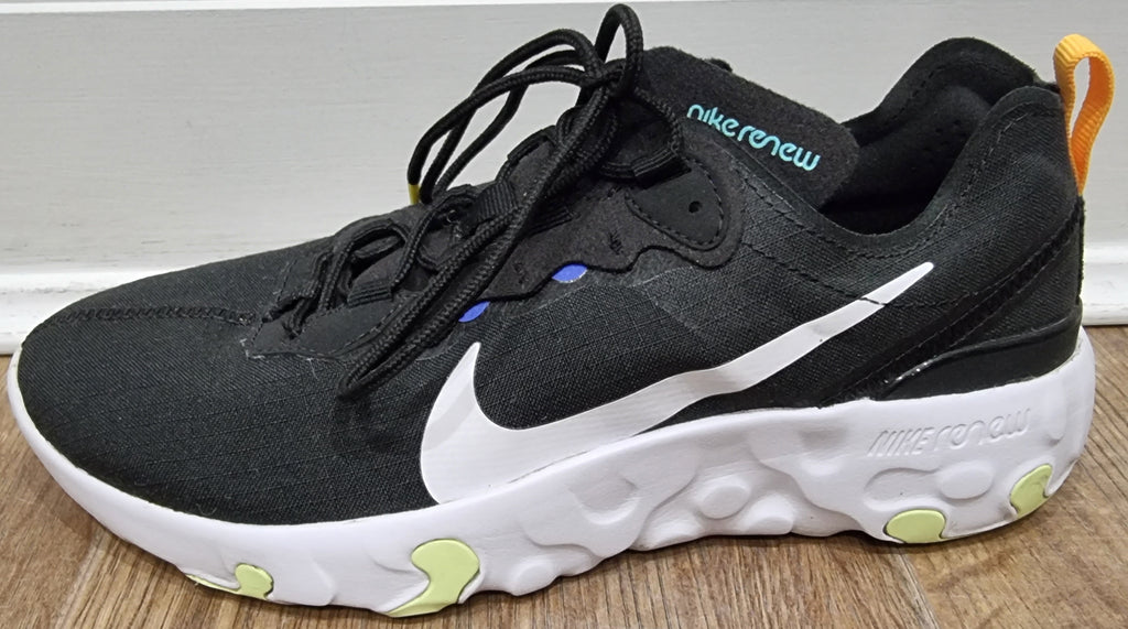 NIKE RENEW Women's Black Fabric Chunky Rubber Sole Sneakers Trainers UK5.5
