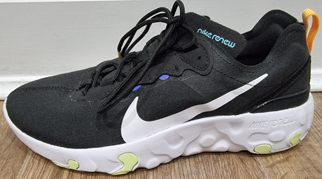 NIKE RENEW Women's Black Fabric Chunky Rubber Sole Sneakers Trainers UK5.5
