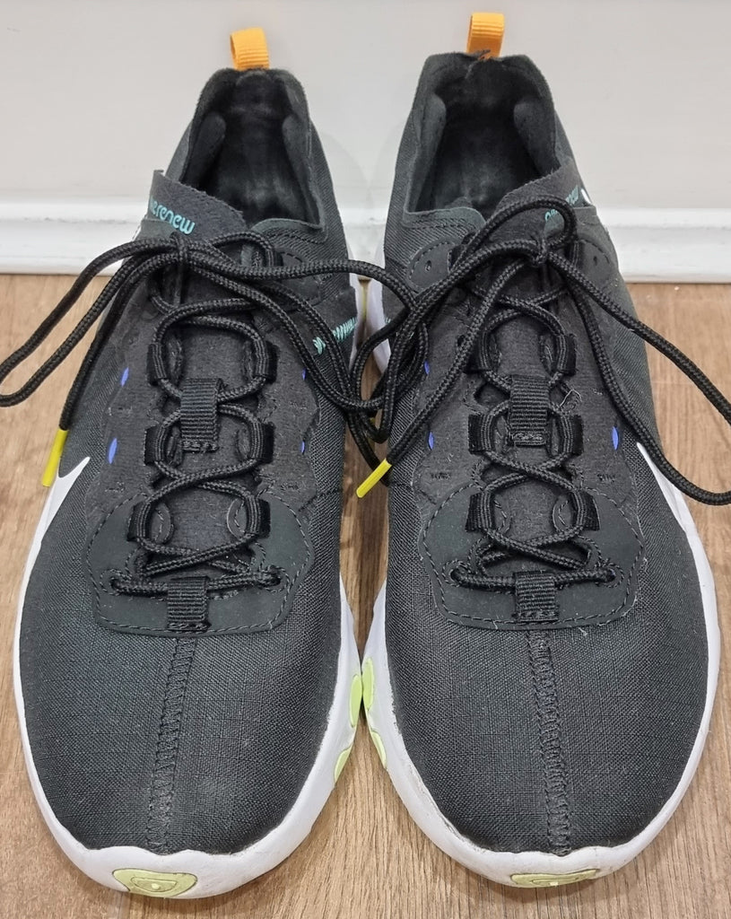 NIKE RENEW Women's Black Fabric Chunky Rubber Sole Sneakers Trainers UK5.5